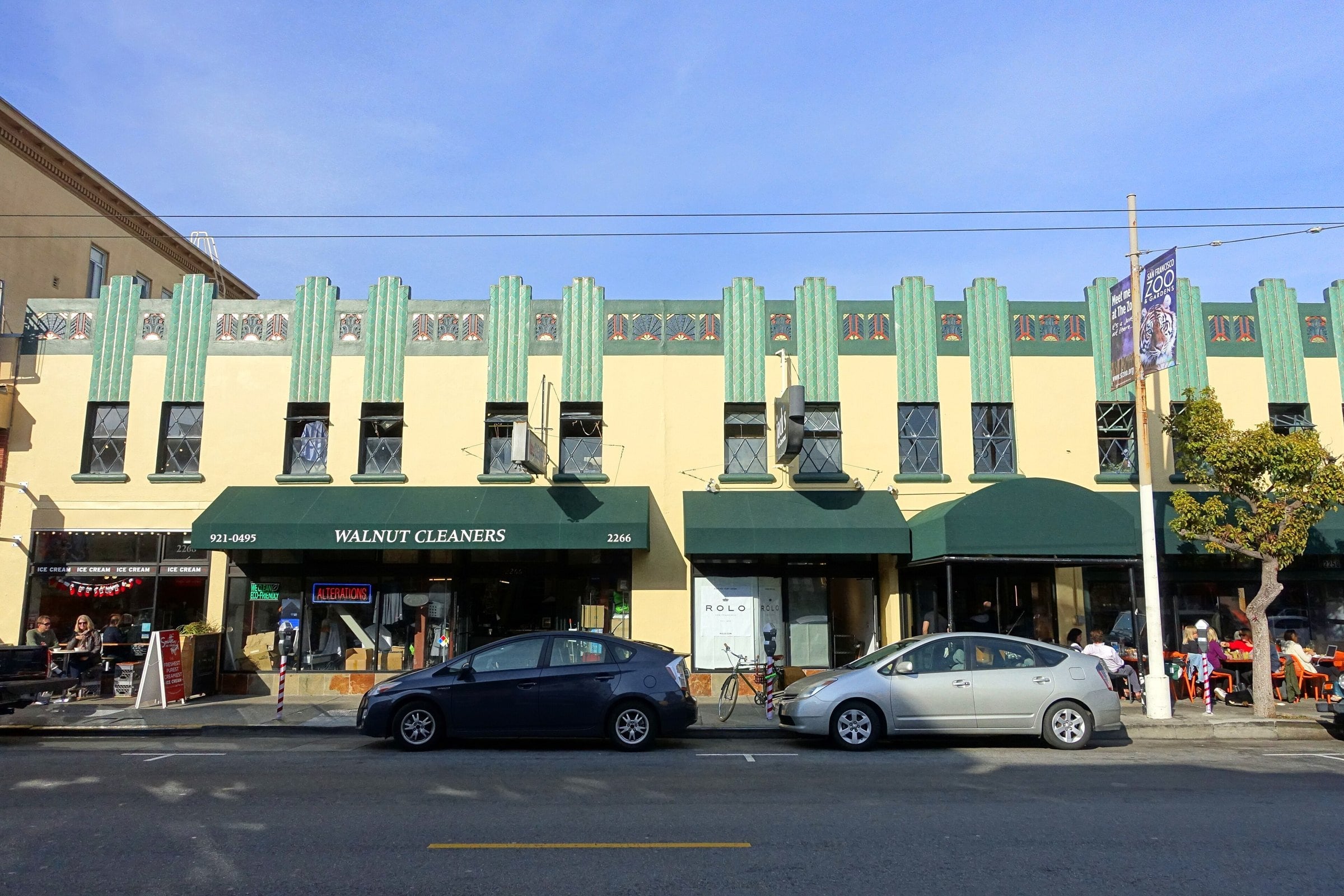 Shops on Chestnut Street in the Marina District